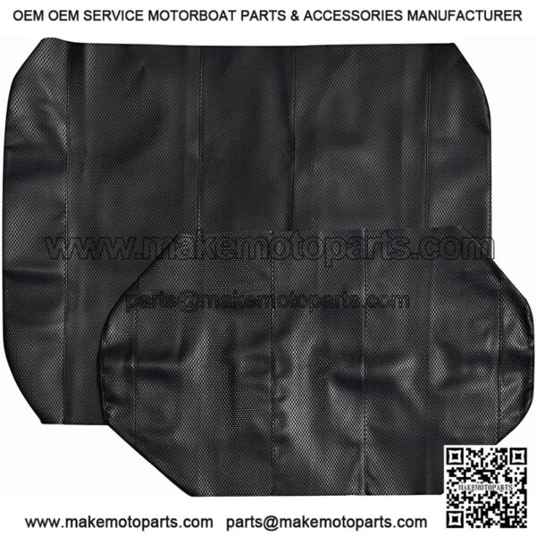 GOLF BALL DIVERS - EZGO TXT Golf Cart Seat Cover Replacement - for Front or Rear Bench Seat - Premium Marine Vinyl - 5 Panel Stitching - Easy to Install - Two-Tone Golf Cart Seat Covers - Black - Image 2