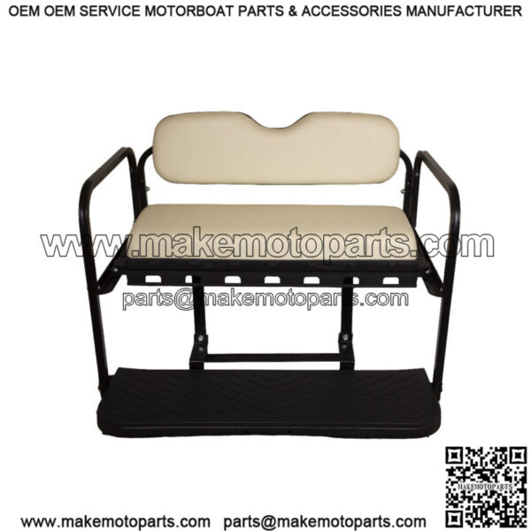 MACH3 Rear Flip Seat for Yamaha Drive2 Golf Carts 2017 & Up - White - Image 3