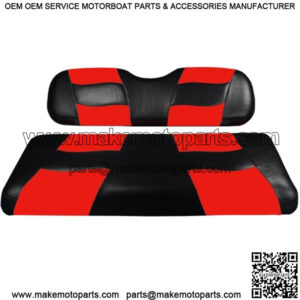 Riptide 2004-Up Black/Red Two-Tone Front Seat Covers for Club Car Precede