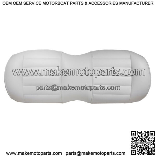 Premium Vinyl Front Seat Cushions for EZGO RXV (08-Up) Golf Cart - White - Image 2