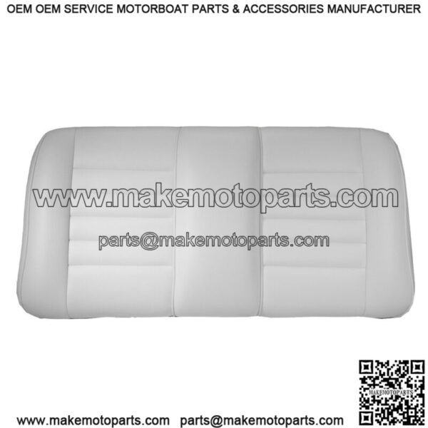 Premium Vinyl Front Seat Cushions for EZGO RXV (08-Up) Golf Cart - White - Image 4