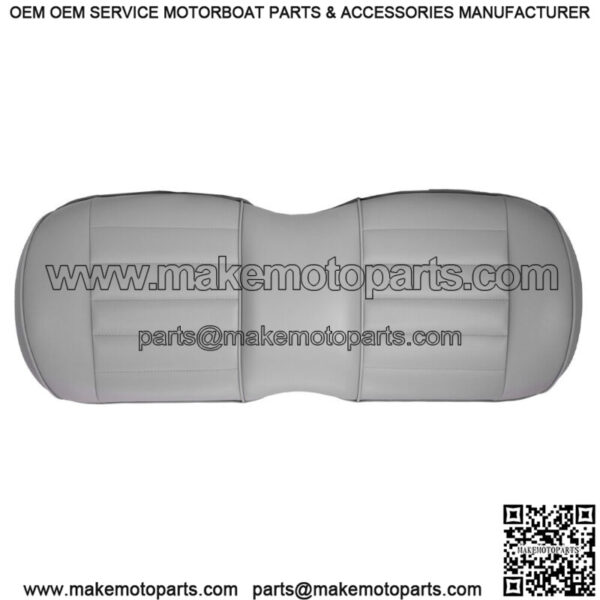 Premium Vinyl Front Seat Cushions for EZGO S6/L6 Express Golf Cart - Gray - Image 2