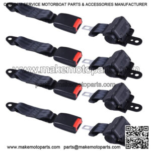 4 PCS Universal Golf Cart Seat Lap Belts for EZGO/Yamaha/Club Car