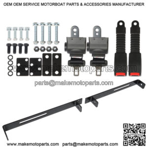 for EZGO Yamaha Club Car 2 Golf Cart Seat Belts and Bracket Kit