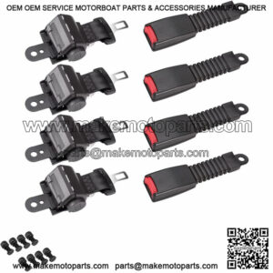 Golf Cart Seat Belts 42" fit EZGO Club Car Yamaha Set of 4