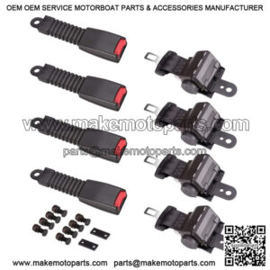 4PCS 42" Universal Golf Cart Seat Belts for EZGO Yamaha Club Car