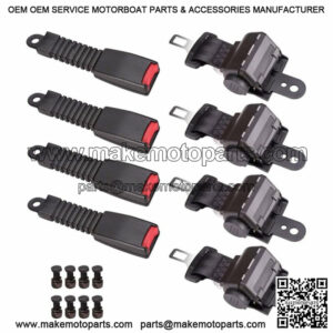 New 4 Sets Golf Cart Seat Belts Lap Set Fit For EZGO/Yamaha/Club Car