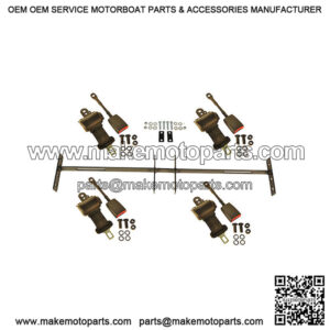 Golf Cart Seat Belt Kit Rertractable For EZGO Club Car YAMAHA W/ Back/Rear Seat