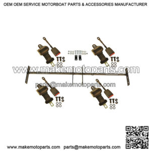 Golf Cart Seat Belt Kit with Bracket/Bar for Club Car, Yamaha, EZGO