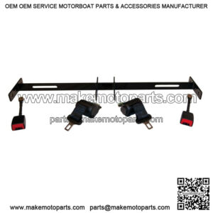 Golf Cart Seat Belt Bracket w/ Two Seat Belts all Carts