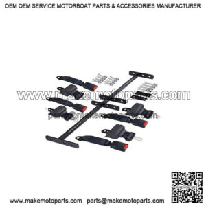 Golf Cart Premium Seat Belt With Bracket - 4 seat