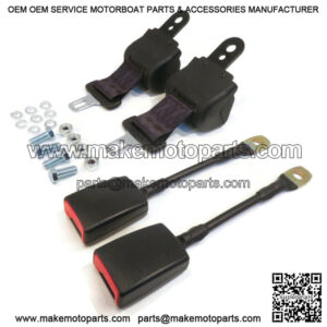 Universal Seat Belt Buckle & Receiver Set for Front or Rear Seating