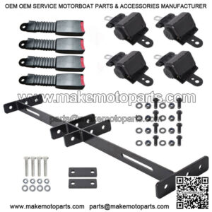 New 4 Golf Cart Seat Belts and Bracket Kit For EZGO Yamaha Club Car