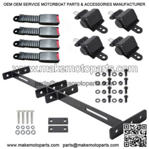 New Golf Cart Seat Belts (4)  & Bracket Kit for EZGO Yamaha
