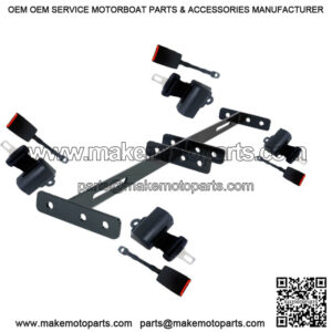4 Golf Cart Seat Belts Bracket Kit  EZGO Yamaha Club Car Madjax