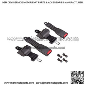 Set of 2 Universal Seat Belts Kit for Golf Cart EZGO Yamaha Club Car, 42 Inch