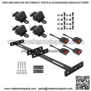 Fit For EZGO Yamaha Club Car 4 Golf Cart Seat Belts and Bracket Kit