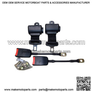 Set Of 2 Universal Lap Seat Belt 2 Point W/ Parts Go-Kart/Golf Cart