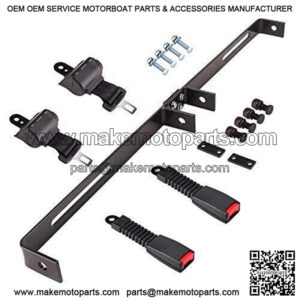 Universal 2 Passenger Golf Cart Seat Belt Bracket Kit for EZGO, Club Car, Yamaha