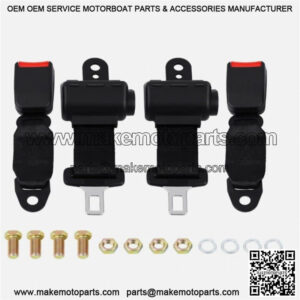 2x Golf Cart Seat Belts 57" Universal Lap Strap EZGO Yamaha Club Car
