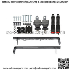 2X Golf Cart Seat Belts and Bracket Kit For EZGO Yamaha Club Car