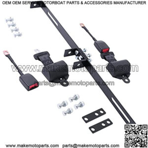 Golf Cart Seat Belt Bracket Kit Retractable Seat Belts Bracket Kit for EZGO Club Car Yamaha