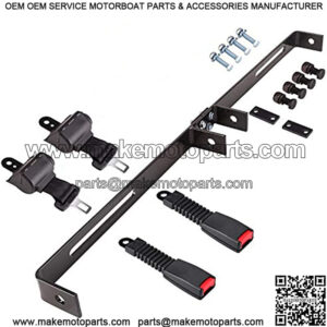 Golf Cart Seat Belts Bracket Kit Retractable, 2PCS/4PCS with Bracket Seat Belts for EZGO, Yamaha, Club Car DS Precedent TXT & RXV