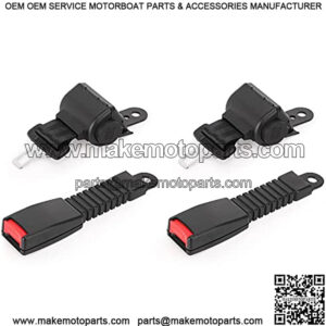 Golf Cart Seat Belts for EZGO, Club Car, Yamaha 42" Universal Retractable Seat Belts with Buckles - with DOT Certification