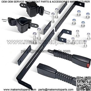 Universal Golf Cart Seat Belt Bracket Kit for EZGO, Club Car, Yamaha