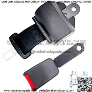 1Pack Universal Retractable Seat Belts for Forklift Golf Cart Tractor Mower Buggy Black New