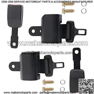 2 Point Seat Belt Kit Universal Retractable for Golf Cart EZGO Yamaha Club Car 2 Pack