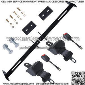 Golf Cart Seat Belts Kit Compatible with Yamaha G29 E-ZGO TXT&RXV Club Car DS Precedentand with Bracket Universal Retractable for Most Golf Carts