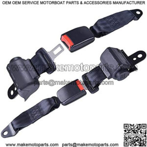 2x Golf Cart Seat Belt Retractable Universal Lap Straps for EZGO Yamaha Club Car