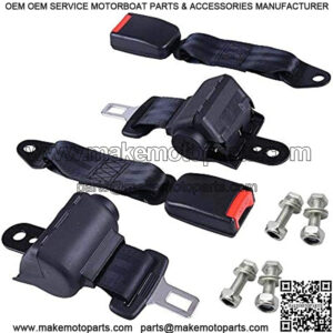 for Golf Cart Seat Belts,Universal Retractable Belts Kit 42" Fits for Club Car EZGO Yamaha 2 Set