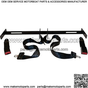 3G Club Car, EZGO, Yamaha Golf Cart Seat Belt Bracket w/2 Lap Belt Seat Belts