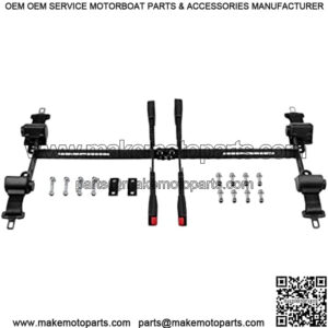 Universal 4PCS Retractable Golf Cart Seat Belt Kit with Bracket Compatible with EZGO, Yamaha, Club Car