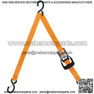 Jet Ski Ratchet Strap,3 Point Tie Down Strap 1.5 Inches x 10 Feet, Super Sturdy Tie Downs for Jet skis, Seadoo, Waverunner,PWC ,3000 lbs Break Strength ,S Hooks with Safety Clip