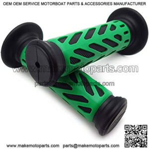 XH4066- Atv Watercraft Web Gel Hand Grips Green Compatible With Quad KawPolaris Seadoo Recon Rincon Brute Force Prairie Atv Bruin Grizzly Kodiak(7/8 Inches Both Side)