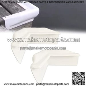 90 Degree Vinyl Dock Corner Bumper - Dock Corner Guard for Marine Boat, 9" L x 9" W x 5" H, 2 Pcs