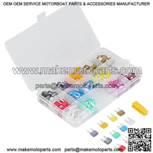 Fuse Kit Blade,Engineering Plastics Fuse 140PCS Car Fuses 1PCS Yellow Insurance Clip Assortment Kit Standard & Mini Size Fuse Assortment Blade Type Car Interior Parts for Motorcycle/Boat