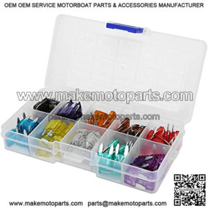 Zinc Alloy Fuse Kit Blade,Engineering Plastics Fuse 100PCS Car Fuses Assortment Kit Standard & Mini Size Fuse Assortment Blade Type Car Interior Parts for Motorcycle/Boat