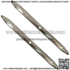 Stainless Steel Rub Strake - Line Rub Strakes Protection for Boat Yacht RV Accessories, 2 Pcs