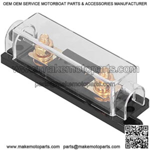 1Pc 100A Fuse Holder Corrosionproof Automotive Fuse Box Automatic Protection for 04 Gauge Wire Boat/Yacht Parts