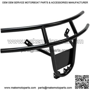 Golf Cart Front Bumper Brush Guard Compatible with 2008-2015 EZGO RXV Gas OR ELEC Black Powder Coated