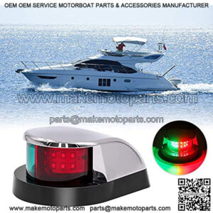 Boat Navigation Light, Marine LED Navigation Light, Boat LED Bow Light. Ideal for Pontoon, Skiff, and Small Boat