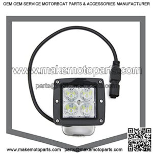 3-Inch LED Flood Beam Pod Lights (Black) - Part #Z30BC14W20 - ATV Accessories, UTV Accessories, Boat Lights, Car Lights, Trailer Lights, Motorcycle Lights, Truck Bed Lights, Golf Cart Lights