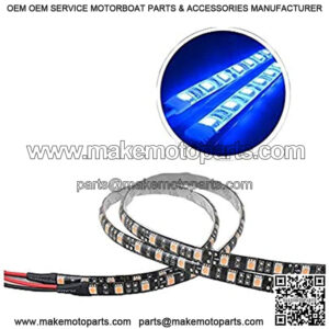 Baost Flexible LED Waterproof Strips Lights 12V 5050 Bright Decorative Car Interior Lights for Trucks Boat Motorcycle Blue