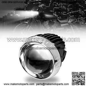 1 Piece 2 inch Motorcycle ATV Driving Lights E-Bike Bicycle LED Headlight Lamp 35W Road Bike Headlight Waterproof Super Bright White Scooters Headlight for E-Bike Truck Car Boat (2" Round Headlight)