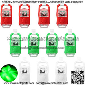 12 Pieces Navigation Lights Lights for Night Led Boating Lights Safety Boat Lights and Stern Battery Operated with 3 Modes for Boat Pontoon Yacht (Red, Green, White)
