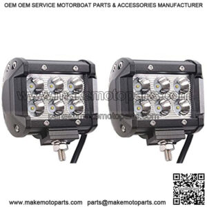 Pontoon Boat Docking Light, Led Lights for Bass Jon Fishing Boat Spreader Light, Boat Headlights, T-top Light, Deck Light, Driving Lights, Stern Light, Navigation Lights, 2pcs